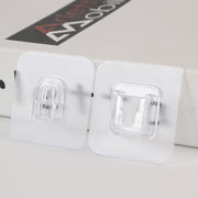 1746 Adhesive Plastic Wall Hooks Heavy Duty Hooks ( 1 Pair ) thumbnail 4