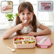 Plastic 3 Compartment Lunch Box For Kids thumbnail 1