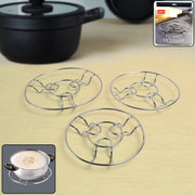 Apex Stainless Steel Wire Hotmate Trivet Stand Set Of 3 thumbnail 1