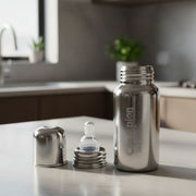 Stainless Steel Baby Feeding Bottle 200ml thumbnail 2