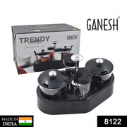 8122 Ganesh Rendy Condiment Set For Kitchen Transparent Jar For Easy To Access Spice 1 Piece Spice Set  (Plastic) thumbnail 7