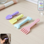 Cute Cartoon Food Shape Hair Clips Set (4 Pc) thumbnail 1