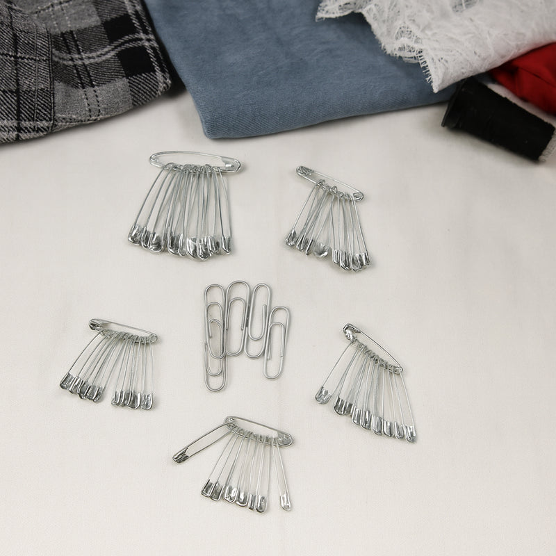 Multipurpose Metal Safety Pin Assortment Set