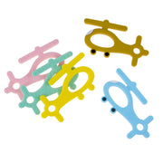 Silicone Helicopter Shape Teether For Baby (1 Pc  Mix Color) thumbnail 3
