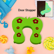 6039 Child Safety Protection Baby Safety Cute Animal Security Card Door Stopper (1pc ) thumbnail 1