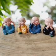 4781 Baby Buddha 4pc And Show Piece Used For House Office And Official Decorations Etc. thumbnail 5