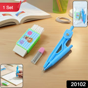 Premium Kids Plastic Drawing Compass Geometry Set (1 Set) thumbnail 7