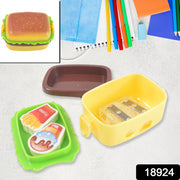 Plastic Burger Shape Small Size Double Hole Sharpener With Eraser (1 Set) thumbnail 4