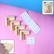 4 Pc Soft Foam Table Corner Protectors Set With Safety Tape thumbnail 1