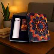 Effete Coffee Almonds Gift Hamper Golden With Bottle (2 Pc Set) thumbnail 2