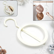 17554 Plastic Circle Hanger Hat Closet Joint Hanger Rings Hanger Hat Storage Towel Hanger Hook Bag Hanger Storage For Wall Door Closet Bathroom (1 Pc) thumbnail 4