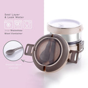 Ganesh Steko-2 Double Layer Stainless Steel Insulated Lunch Box Set thumbnail 4