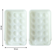 Plastic Egg Storage Tray Holder Set (2 Pc Set) thumbnail 4