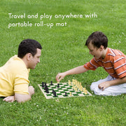 Small Premium Portable Chess Set Plastic Chess Pieces (1 Set) thumbnail 5
