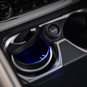 Portable Car Ashtray With Lid And Blue Led Light (1 Pc) thumbnail 2