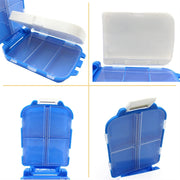 Portable Blue Dual-sided Pill Organizer Box (1 Pc) thumbnail 5
