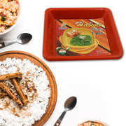 5563 Square Plastic Halwa Dinner Plate Snacks  Breakfast Restaurant Serving Trays Home School Coffee Hotel Kitchen Office (3 Pcs Set) thumbnail 6