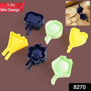 1 Pc Assorted Shape Plastic Snack Mould (Mix Design  1 Pc) thumbnail 6