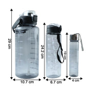 3 In 1 Multipurpose Water Bottle Set(2000 Ml+ 900 Ml+ 500 Ml 3 Pc Set) thumbnail 4