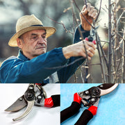 9082 21cm Red Garden Shears Sharp Cutter Pruners Scissor Pruner. thumbnail 3