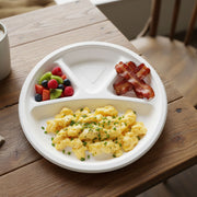 Vegnar 4 Compartment Disposable Food Serving Plate Set (10 Pc) thumbnail 2