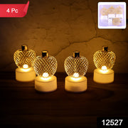 Decorative Apple Shape Led Tealight Candles - (4 Pc) thumbnail 6