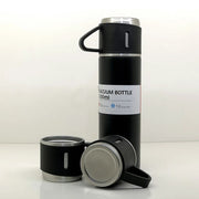 Stainless Steel Vacuum Flask Set With 3 Steel Cups Combo For Coffee Hot Drink And Cold Water Flask Ideal Gifting Travel Friendly Latest Flask Bottle. (500ml) thumbnail 3
