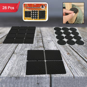 28 Pc Rubber Furniture Pads Self Sticking Non Slip Furniture Noise Insulation Pads thumbnail 1
