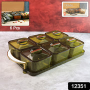 Liger Multipurpose Transparent Spice Jar Set With Tray And Lids 400ml Approx (6 Pc) thumbnail 7
