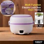 10027 Electric Lunch Box Portable Food Warmer Food Heating Lunch Box Removable Food-grade Stainless Steel Compartments 220v 200w For Car Truck Office thumbnail 7