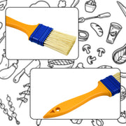 8721 Multifunction Basting Brush For Cooking Pastry Brush Baking Food Butter Brush Dusting Brush For Cooking Grease Brush For Baking Dishwasher Safe Grilling  Hairbrush  Corn (2 Pcs Set) thumbnail 4