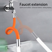 9087 Flexible Water Tap Extender Universal Foaming Extension Tube With Connector 360 Free Bending Faucet Extender Adjustable Sink Drain Extension (18cm) thumbnail 3