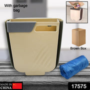 Hanging Trash Can For Kitchen Cabinet Door Small Collapsible Foldable Waste Bins Hanging Trash Holder For Bathroom Bedroom Office Car Portable thumbnail 5