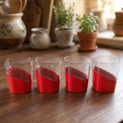 Prexo Stylish Grip Base Plastic Selo Glass (4 Pc Set 300 Ml Each) thumbnail 2