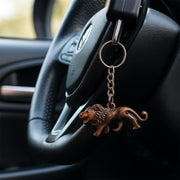 Elegant Walking Lion Metal Keychain (1 Pc) thumbnail 2