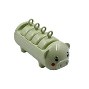 5899 Pig Shape Mold Ice Candy Popsicle Mold Ice Plastic Ice Candy Maker Kulfi Maker Molds Set With 4 Cups thumbnail 4
