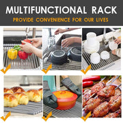 2064 Foldable Drain Rack Kitchen Sink Roll Up Dish Drying Rack Portable Dish Rack thumbnail 4