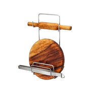 5552 Chakla Belan Chimta Stand Rolling Pin Board Tong Holder Silver Stainless Steel Multi-purpose Rack For Kitchen (1 Pc ) thumbnail 2