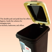 Apex Push N Pedal Plastic Dustbin 10l Capacity (1 Pc) thumbnail 3