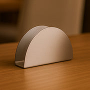 Stainless Steel Half-moon Shaped Tissue Paper Napkin Holder Stand (1 Pc) thumbnail 5