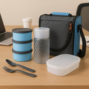 5106 All In One Lunch Box With Fabric Bag For Office  School Use thumbnail 2
