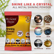 Shining Powder Cleans And Polishes Copper Brass Silver Aluminum Iron And Steel Removes Tarnish And Oxidation (200 Gm) thumbnail 5