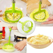 5768 Multi Functional One-handed Plastic Manual Mashed Potatoes Masher Mash Sweet Potato Masher With Comfort Grip And Stainless-steel Spring Design For Nonstick Pans (1 Pc) thumbnail 1