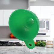 4237 Silicone Funnel For Pouring Oil Sauce Water Juice And Small Food-grainsfood Grade Silicone Funnel (1 Pc Green) thumbnail 5