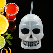0287 Ghost Face Bottle Water Bottle Drinking Cup With Lid And Straw Party Favors Summer Hawaiian And Beach Party Decorations For Kids Adults With Brown Box(1 Pc) thumbnail 5