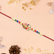 Multicolor Peacock Feather Rakhi thumbnail 3