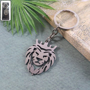 Stylish Metal Lion Head Keychain (1 Pc) thumbnail 1
