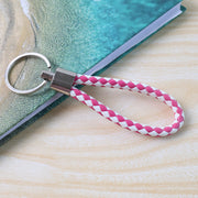 Leather Style Keychain With Metal Ring - (1 Pc) thumbnail 6
