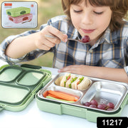 Fresca Stainless Steel 3 Compartment Lunch Box (1 Pc) thumbnail 7