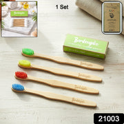 Bamboo Toothbrush Set For Adults (Pack Of 4) thumbnail 7